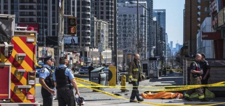 Van jumps sidewalk in Toronto, killing a minimal of 9 pedestrians and injuring Sixteen; police assert driver is in custody