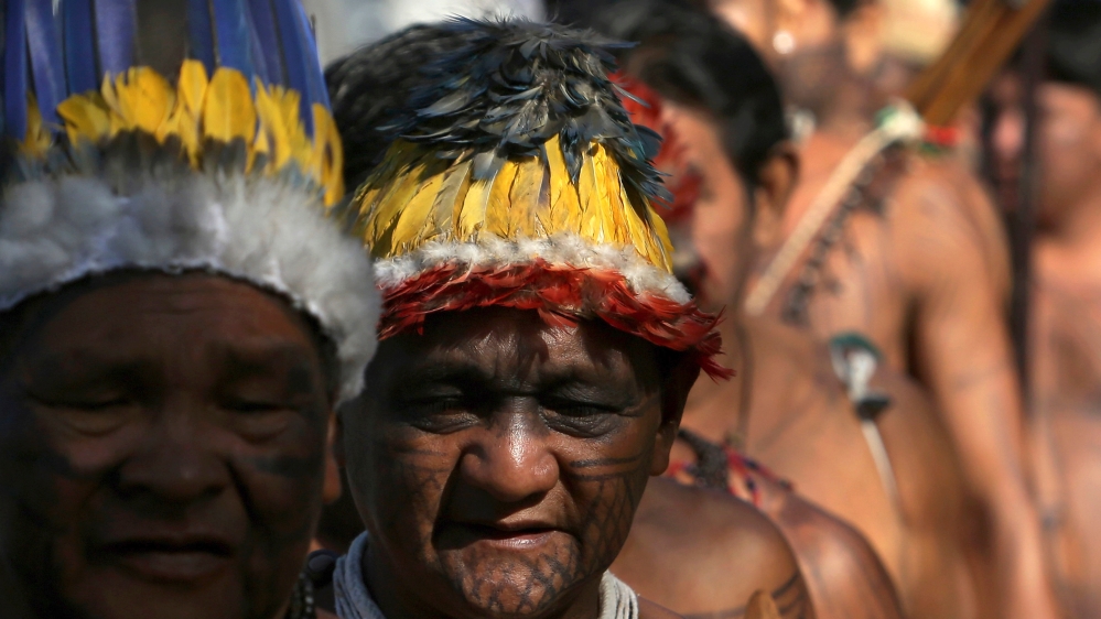 Indigenous Brazilians rally to quiz land rights protection