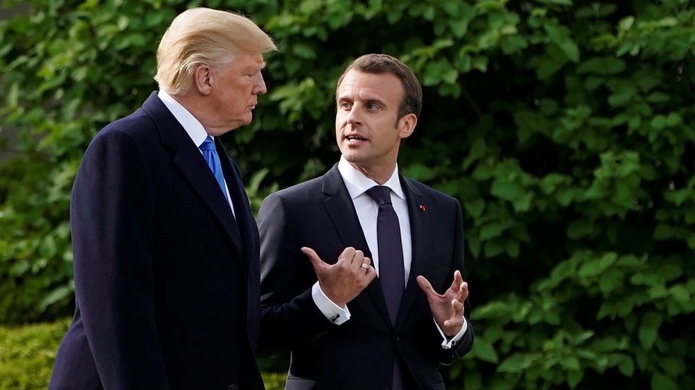 France’s Macron urges Trump no longer to desert Iran nuclear deal