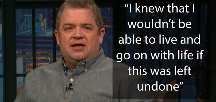 Patton Oswalt talked about his slack wife Michelle McNamara’s work on the Golden Divulge Killer