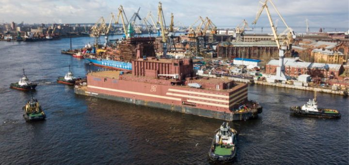Russia launched a floating nuclear energy plant this weekend
