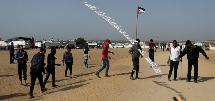 Israel assaults Gaza after flaming kites position farmland alight