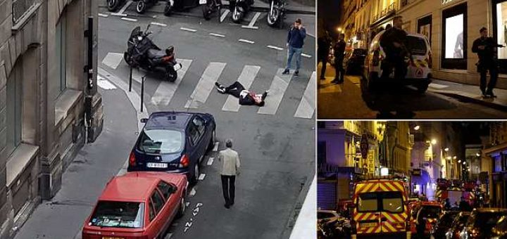 Police shoot knifeman who launched attack on bystanders in Paris