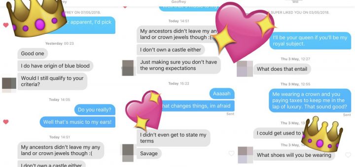 I despatched my Tinder matches royal-themed pickup traces and they undoubtedly worked