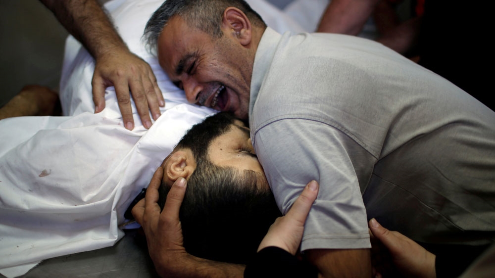 ‘He was my whole world’: Palestinians mourn killing of cherished ones