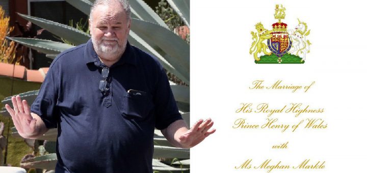 Royal marriage ceremony programme says Meghan’s dad will unruffled stroll her down the aisle
