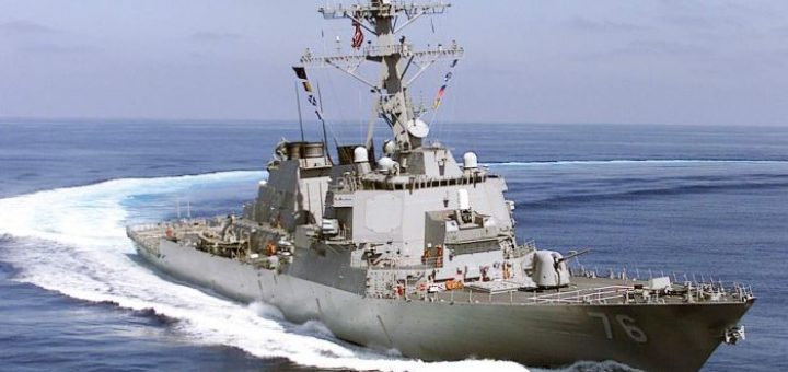 US warships lumber end to disputed islands in South China Sea