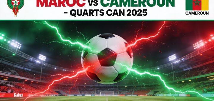 Maroc vs Cameroun live CAN 2025
