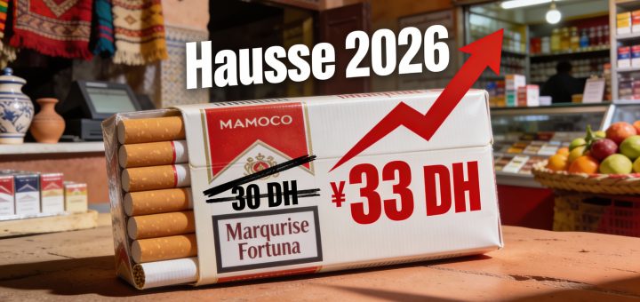Hausse des prix de cigarrettes au Maroc à partir de 1 janvier 2026