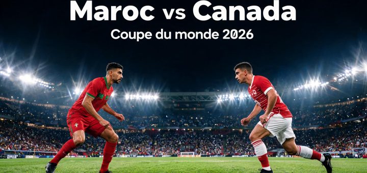 Maroc VS Canda Samedi 04 juilet 2026 Coupe du monde 2026 USA Mexique Canada